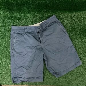 Armani Exchange Blue Flat Front Shorts